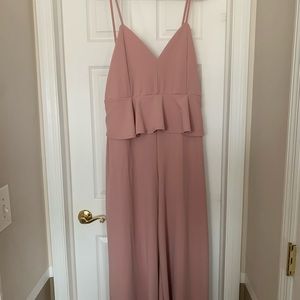 Peplum Jumpsuit with thin straps